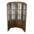 Antique French Four Panel Folding Screen Room Divider With Beveled Glass For Sale