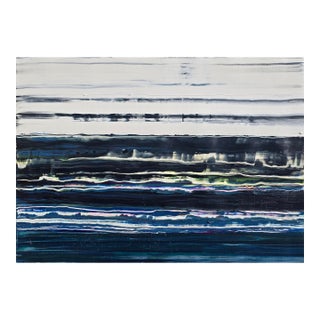 Pacific Ocean / Palisades No. 2 — Original Abstract Seascape by Diane Grant | Neutral Color Palette For Sale
