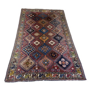 Yalameh Rug with Geometric Diamonds Display For Sale