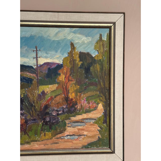 G. Grontzon, The Hillside Path, 1950s, Oil on Canvas, Framed For Sale - Image 16 of 18