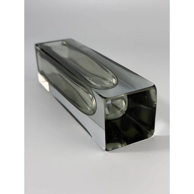 Glass Italian Modernist Sommerso Murano Glass Vase from Mandruzzato, 1970s For Sale - Image 7 of 10