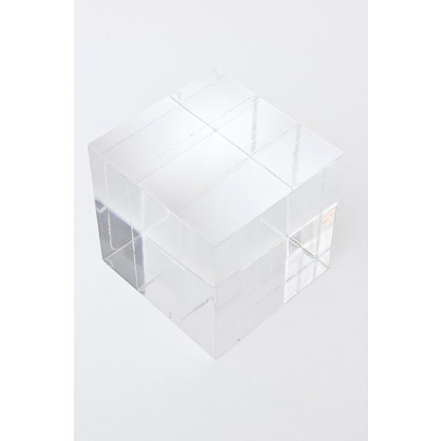 Lucite Square Cube Bookends or Small Pedestals Pair of Vintage | Chairish