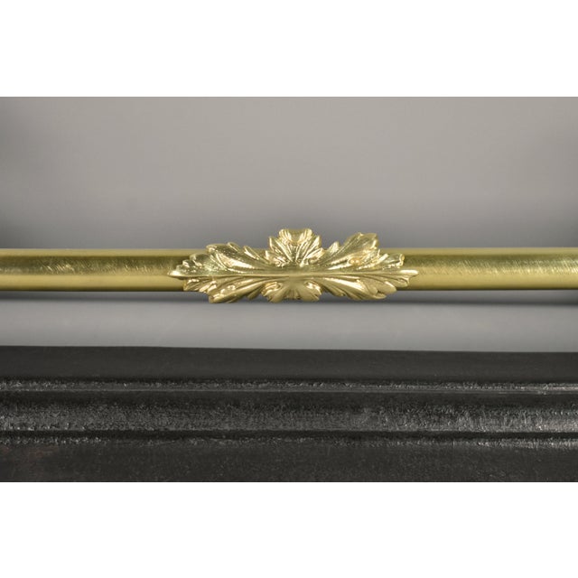 Antique French Fireplace Fender with Greyhounds in Bronze, 1800s For Sale - Image 5 of 17