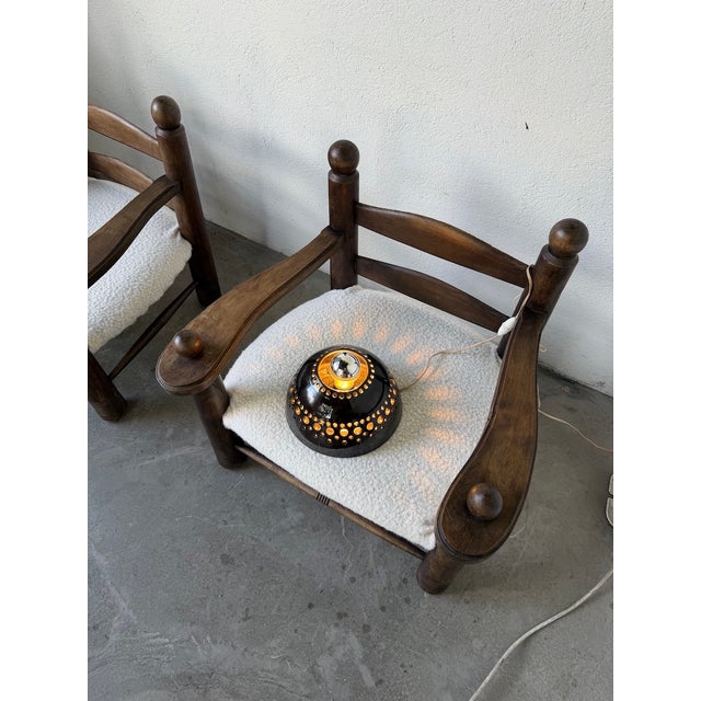 Ceramic Wall Light in the style of Pelletier, 1960s For Sale - Image 16 of 18