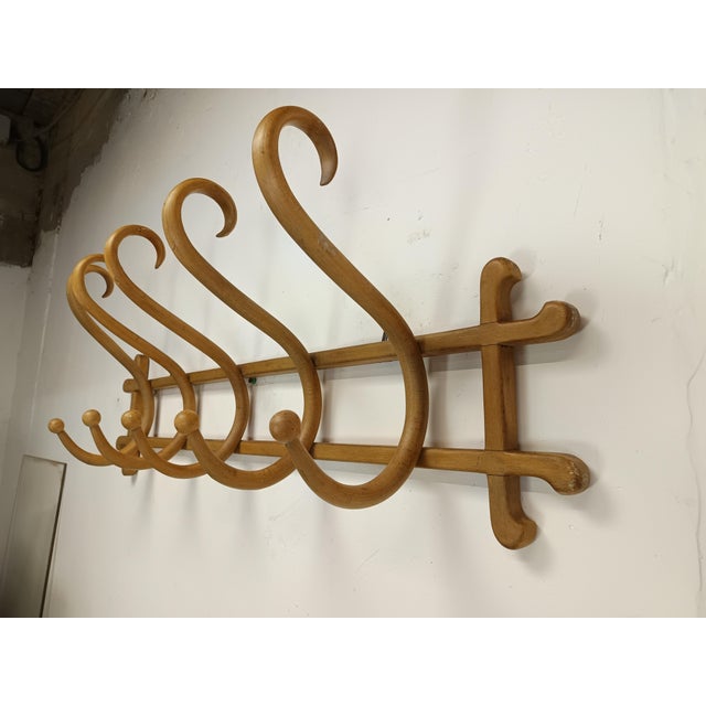 Wall-Mounted Coat Rack by Thonet, 1890s For Sale - Image 5 of 15