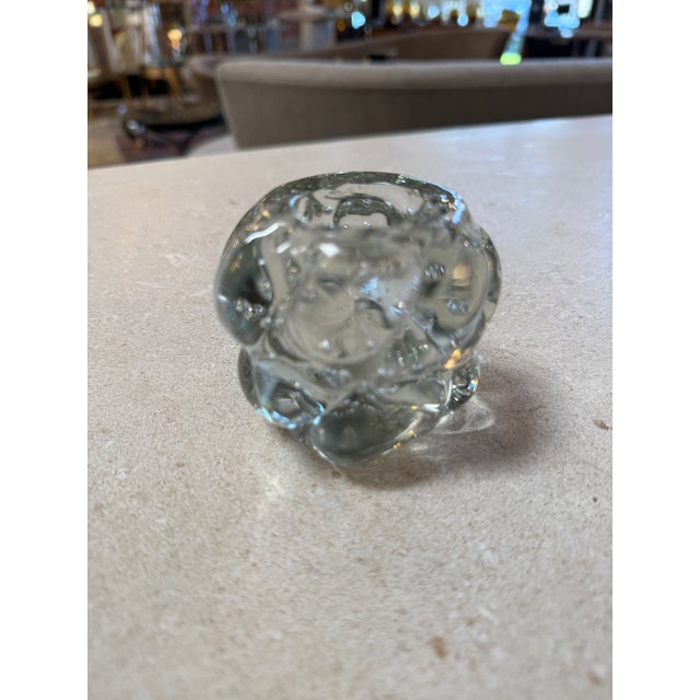 Mid-Century Modern Vintage Bubble Glass Votive Holder For Sale - Image 3 of 6