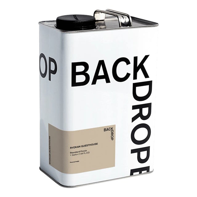 BACKDROP Standard Finish Interior Paint in Ryokan Guesthouse (Neutral Beige) - 1 Gallon For Sale In Los Angeles - Image 6 of 6