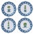 Traditional Trellis and Topiary Melamine Salad Plates, Set of 4 For Sale - Image 3 of 3