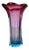 Large Sculptural Pink and Blue Murano Glass Vase, Italy, 1970s For Sale