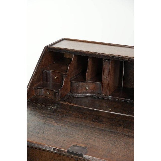 Antique English Oak Secretary Desk For Sale - Image 8 of 14