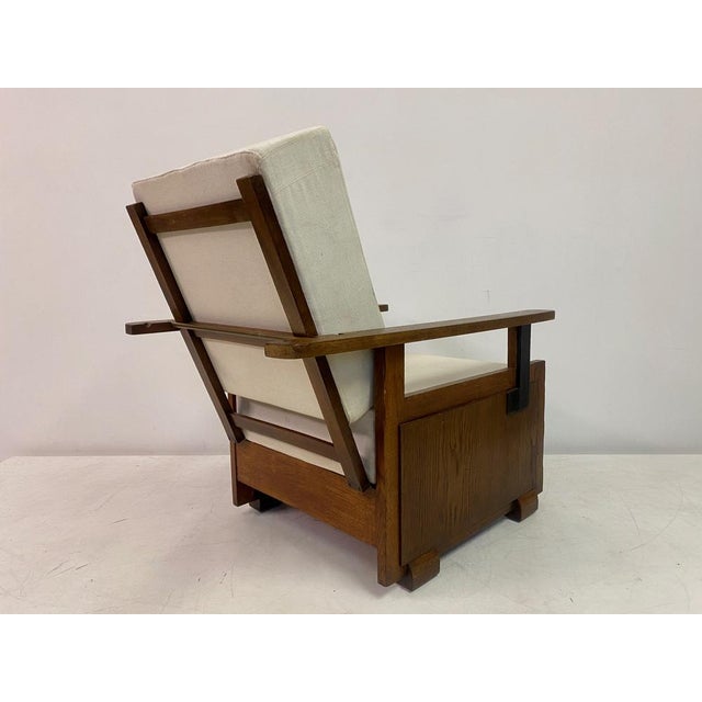 Dutch Amsterdam School Armchair, 1930s For Sale - Image 6 of 16