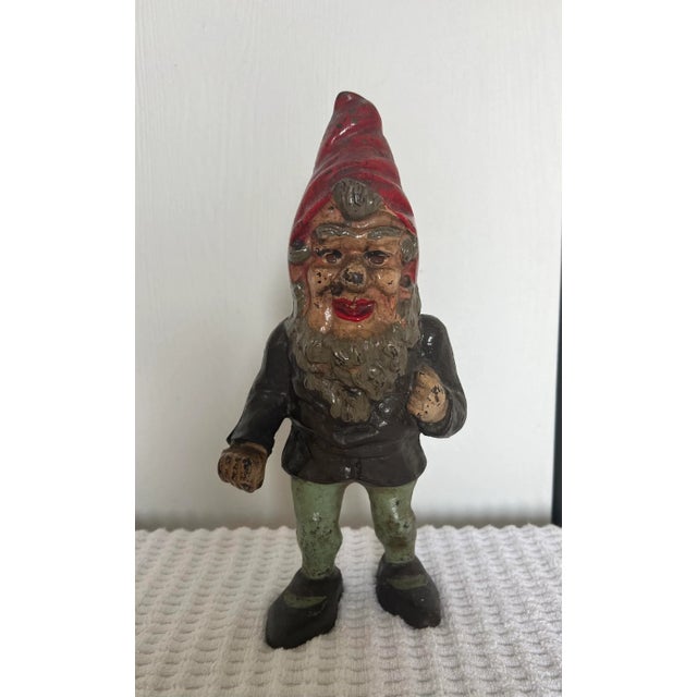 American Late 20th Century Cast Iron Gnome For Sale - Image 3 of 8