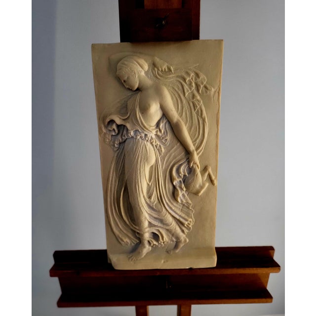 Mid-Century Neo-Classical Nude Frenzied Maenad High-Relief Plaque, 1980s For Sale - Image 6 of 8