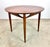 Brown Restored Mid Century Modern Round Walnut Side Table by Heritage Henredon For Sale - Image 8 of 11