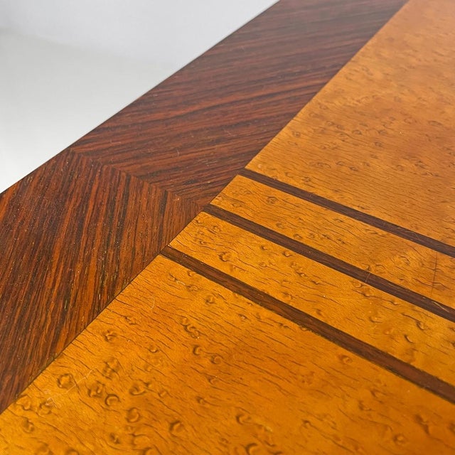 Art Deco Italian Wooden Bar Cabinet Mirrored Doors and Decorative Inlays, 1930s For Sale - Image 10 of 18