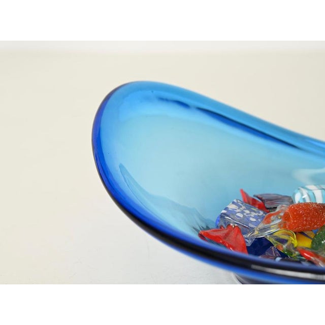 1960s Deep Blue Murano Glass Catchall, Italy, 1960s For Sale - Image 5 of 12