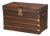 French Leather and Brass Bound Steamer Trunk - À La Malle Édison, Paris For Sale