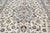 8x12 Vintage Rug – Hand-Knotted Wool Medallion Area Rug (Ivory & Blue) For Sale In New York - Image 6 of 8