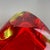 Italian Red Yelllow Ashtray in Murano Glass, 1970s For Sale - Image 16 of 18