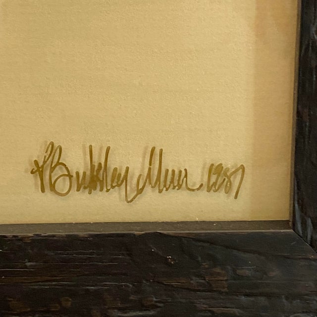 The skinny: Thrice-signed limited edition print (446/1000) by P. Buckley Moss depicting a nostalgic horse-drawn buggy...