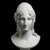 Hand-Carved Natural Marble Bust Sculpture – Helen of Troy For Sale - Image 4 of 5