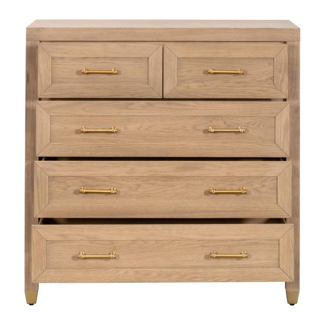 The Stella 5-Drawer High Chest by Essentials For Living is a harmonious blend of style and function in a striking...