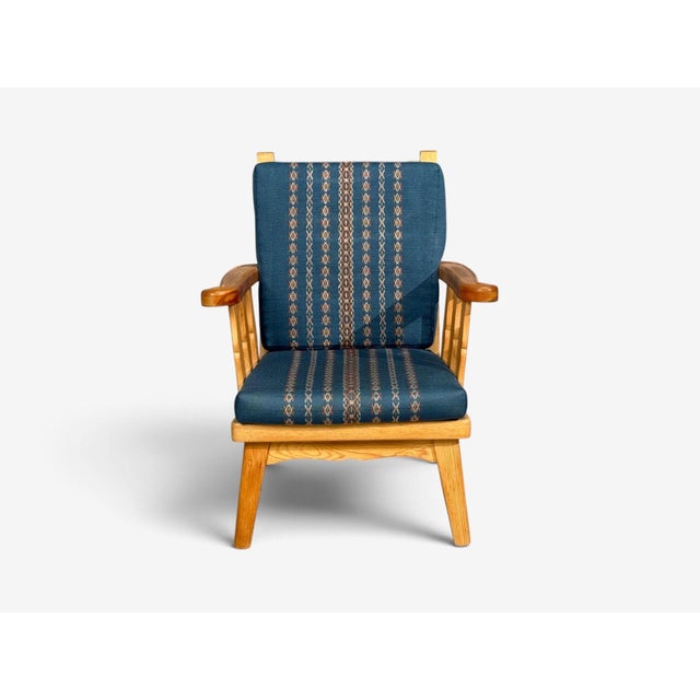 Krogenes Møbler, Lounge Chairs, Pine, Blue Fabric, Norway, 1970s For Sale - Image 10 of 13
