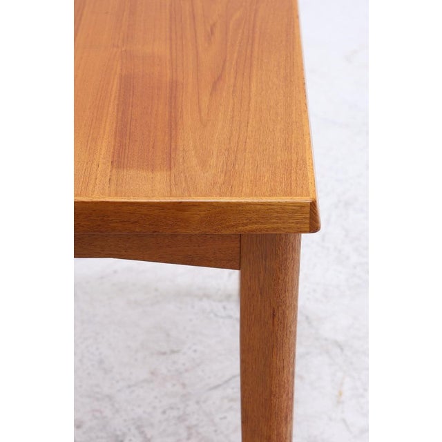 Wood Vintage Extendable Teak Dining Table by Burchardt-Nielsen, 1960s For Sale - Image 7 of 12