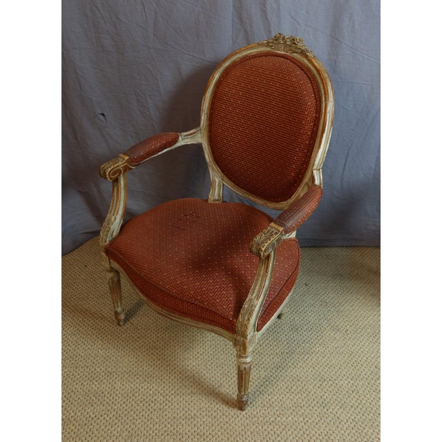 1920s Louis XVI Cabriolet Armchairs, 1920s, Set of 7 For Sale - Image 5 of 11