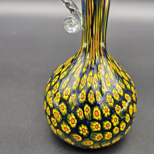 Murano Murrine Glass Vase by Fratelli Toso for Made Murano Glass, 1950s, in Flawless conditions. Designed 1950 to 1959 I...
