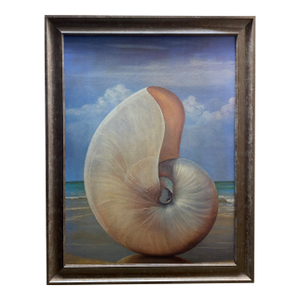 Late 20th Century Surrealist Style Post Modern Shell Painting