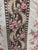 Antique 1920s French Cotton Curtain Panel, Pink and Brown Stripe With Florals For Sale - Image 10 of 15