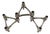 Modular Metal Candlesticks from Stoff Nagel, 1970s, Set of 3 For Sale