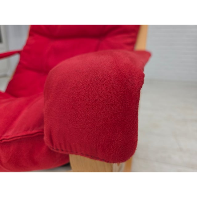 1970s Norwegian Siesta Chairs and Ottoman by Ingmar Relling Westnofa, 1970s, Set of 3 For Sale - Image 5 of 18