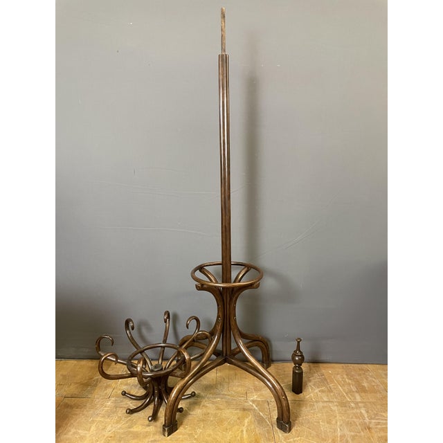 Brown Vintage Coat Rack by Japy Frères, 1920s For Sale - Image 8 of 11