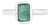 Modern Emerald Cut Natural Emerald Ring, 1.6 CTW in Solid 925 Sterling Silver- Size 7 For Sale