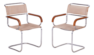 Bauhaus Chairs by Anton Lorenz for Mücke-Melder, 1930s, Set of 2