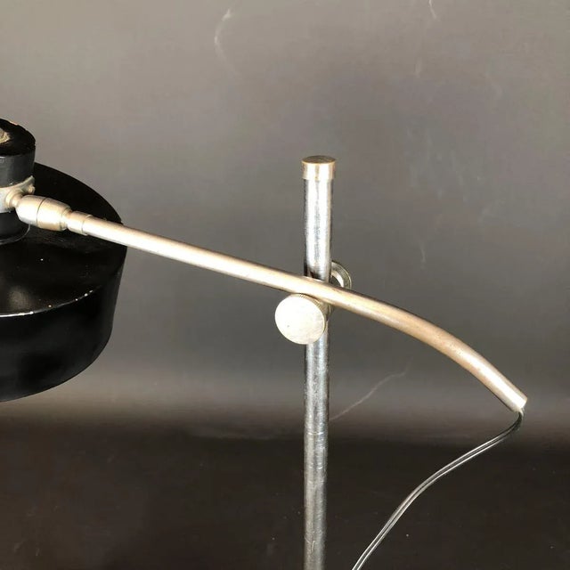 Vintage Italian Metal and Nickeled Brass Table Lamp For Sale - Image 11 of 14