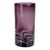 Mid-Century Tubular Amethyst Blown Art Glass Cylinder Vase For Sale