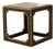 Vintage Black & Gold Textured Side Table For Sale