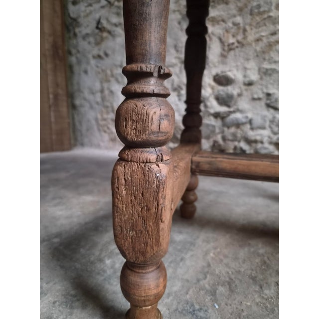 18th Century French Rustic Oak Country Table For Sale - Image 15 of 18