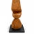 2020s Modern Teak Wood Abstract Sculpture on Stand For Sale - Image 5 of 6