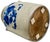 Ourtstanding Antique Large 3 Gallon Size American Blue Hand Decorated Stoneware Butter Churn - Circa 1870s For Sale - Image 17 of 18