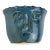 Vintage Whimsical Face Studio Pottery Planter Bowl - Signed RLM For Sale