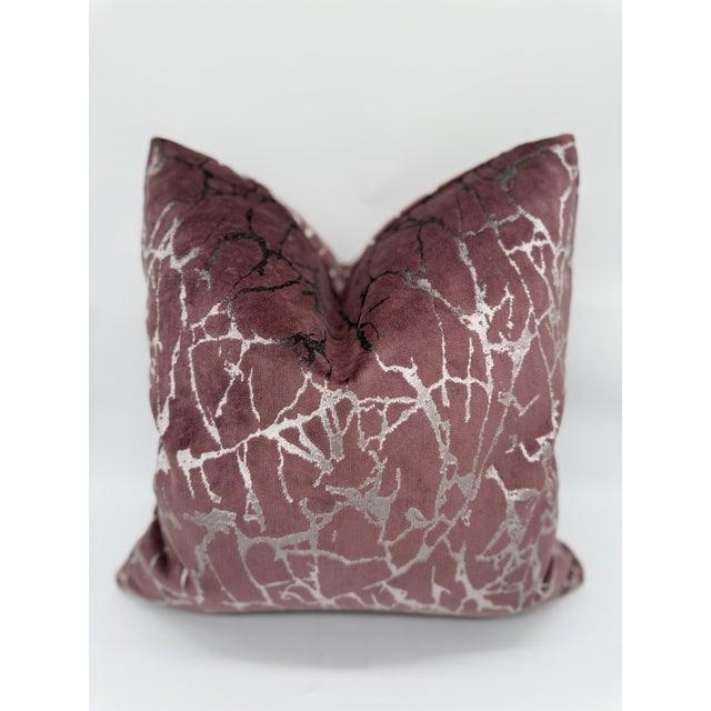 This Athenaeum decorative pillow cover in Heather by Haute House Fabrics features a luxurious velvet surface animated by...