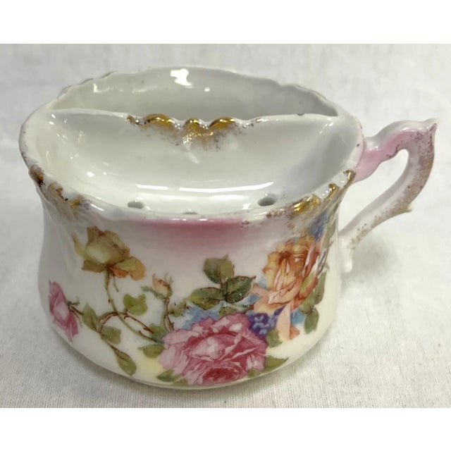 Late 1800's Antique Victorian Era Porcelain Mustache Teacup For Sale - Image 11 of 12