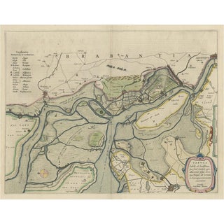 Original Map of the Military Situation After the Dutch Blockade of Antwerp, 1648 For Sale