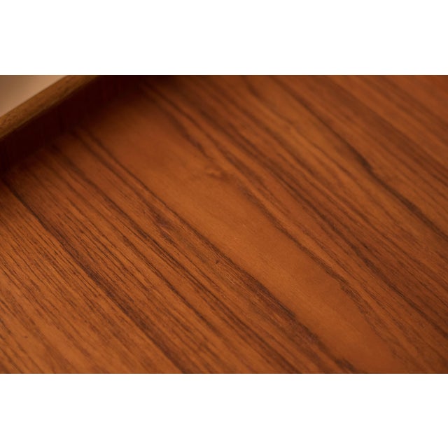 Vintage Danish Teak Bedside Nightstand End Table by Søborg Møbler For Sale - Image 15 of 18