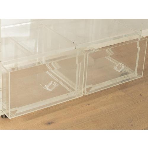 Acrylic Chest of Drawers, 1980s For Sale - Image 8 of 10