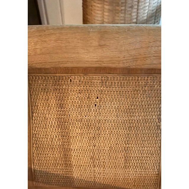 Mid Century American of Martinsville Curved and Caned Back Arm Chair, Signed For Sale - Image 10 of 10